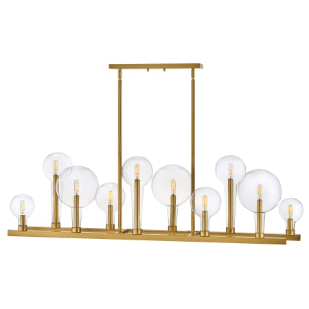 A large image of the Hinkley Lighting 30528 Linear Chandelier with Canopy - LCB