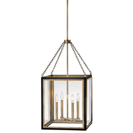 A large image of the Hinkley Lighting 32984 Black / Heritage Brass