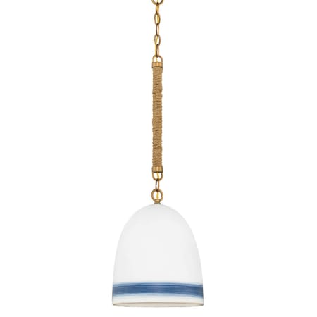 A large image of the Hinkley Lighting 3364 Heirloom Brass / Navy Stripe