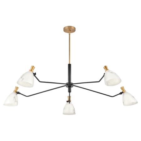 A large image of the Hinkley Lighting 33795 Chandelier with Canopy