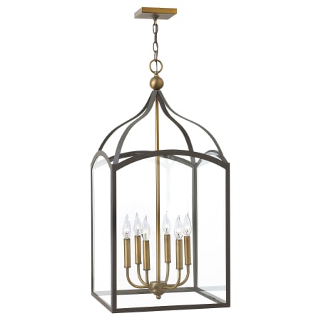 A large image of the Hinkley Lighting 3414 Pendant with Canopy - BZ