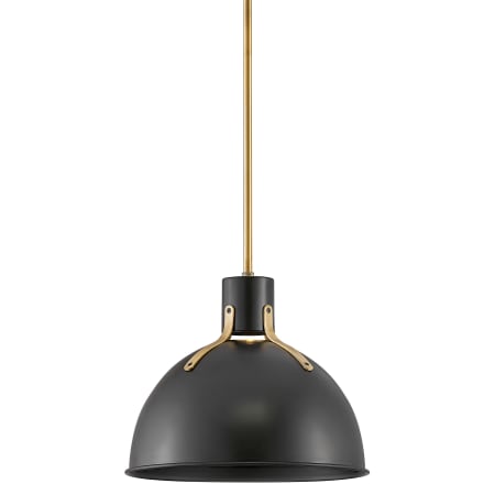 A large image of the Hinkley Lighting 3487 Satin Black / Lacquered Brass
