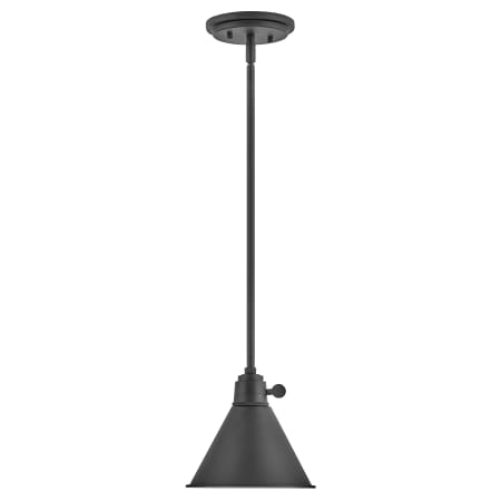 A large image of the Hinkley Lighting 3697 Pendant with Canopy - BK