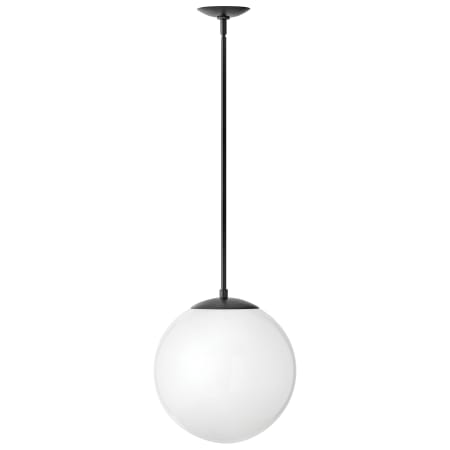 A large image of the Hinkley Lighting 3744 Pendant with Canopy - BK-WH