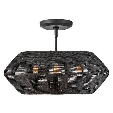 A large image of the Hinkley Lighting 40383 Flush - BLK