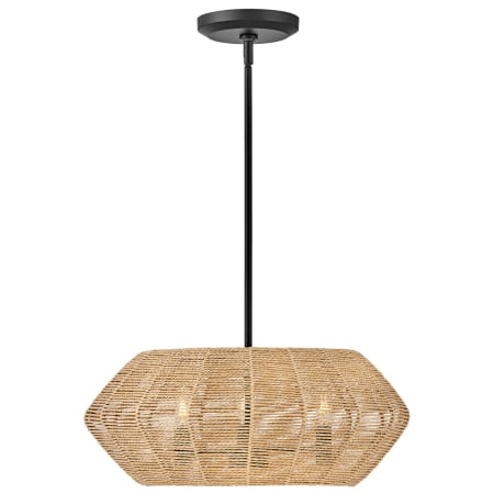 A large image of the Hinkley Lighting 40383 Pendant with Canopy - BK-CML