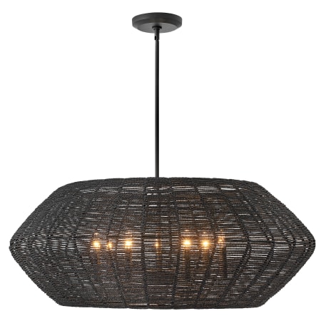 A large image of the Hinkley Lighting 40385 Pendant with Canopy - BLK