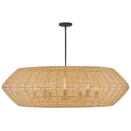 A large image of the Hinkley Lighting 40386 Chandelier with Canopy - BLK-CML