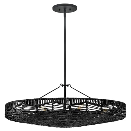 A large image of the Hinkley Lighting 42303 Chandelier with Canopy - BK-BK