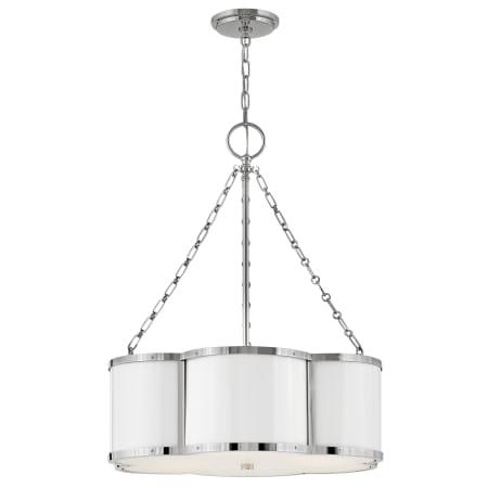A large image of the Hinkley Lighting 4446 Chandelier with Canopy - PN