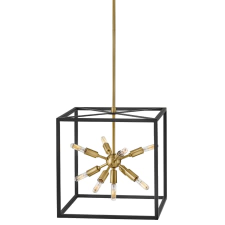 A large image of the Hinkley Lighting 46317 Black / Warm Brass