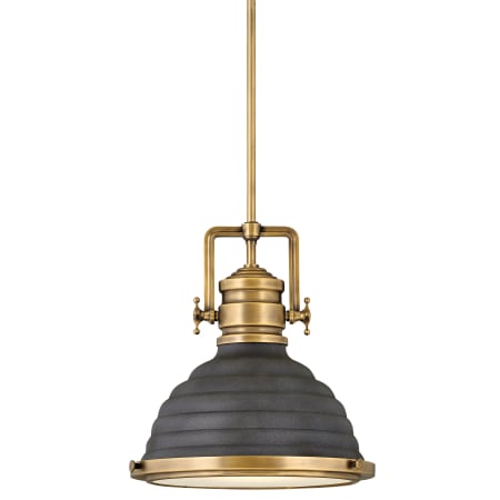 A large image of the Hinkley Lighting 4697 Heritage Brass / Aged Zinc