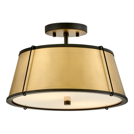 A large image of the Hinkley Lighting 4893 Black / Lacquered Dark Brass