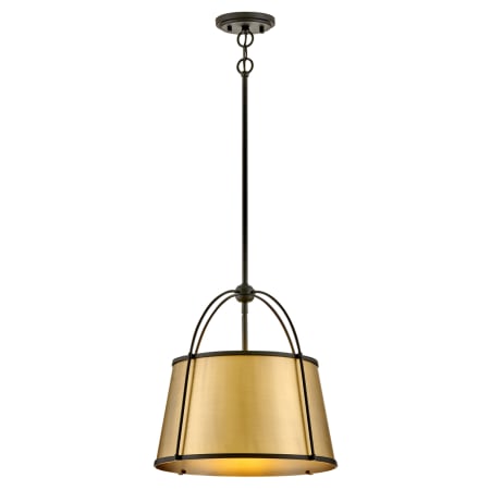 A large image of the Hinkley Lighting 4894 Pendant with Canopy - BK-LDB