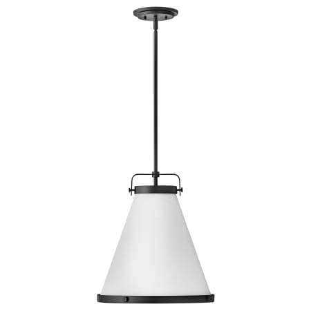A large image of the Hinkley Lighting 4993 Pendant with Canopy - BK