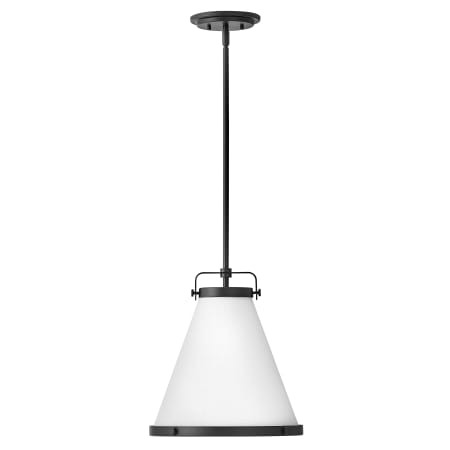 A large image of the Hinkley Lighting 4997 Pendant with Canopy - BK