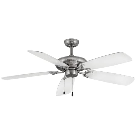A large image of the Hinkley Lighting 901256F-NID Brushed Nickel with Appliance White blades