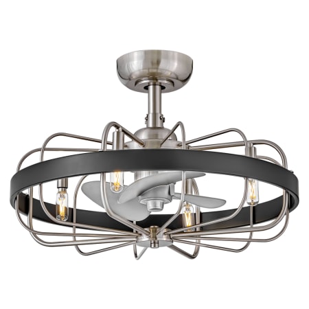 A large image of the Hinkley Lighting 905022F-LIA Brushed Nickel / Weathered Wood