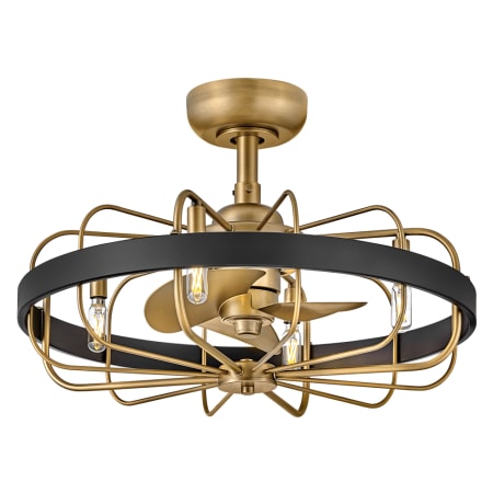 A large image of the Hinkley Lighting 905022F-LIA Heritage Brass / Matte Black
