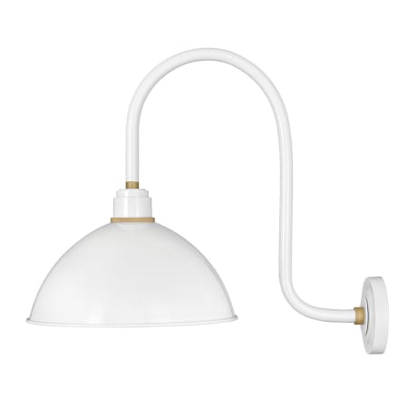 A large image of the Hinkley Lighting 10675 Gloss White / Brass