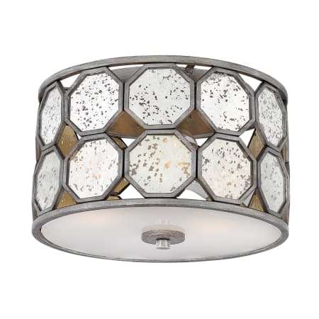 Hinkley Lighting 3563bv Brushed Silver Lara 3 Light 15 Wide Flush A Large Image Of The Hinkley Lighting 3563 Brushed Silver