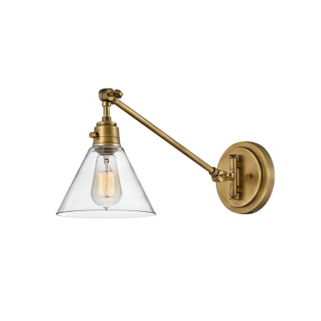 A large image of the Hinkley Lighting 3690 Heritage Brass / Clear
