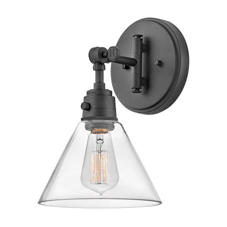A large image of the Hinkley Lighting 3691 Black / Clear