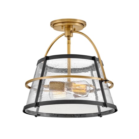 A large image of the Hinkley Lighting 38111 Heritage Brass / Black