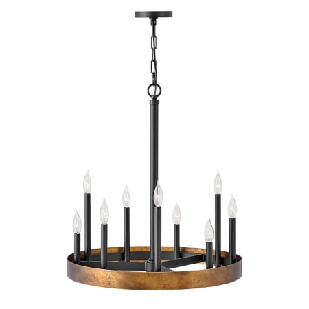 A large image of the Hinkley Lighting 3866 Weathered Brass / Black
