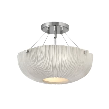 A large image of the Hinkley Lighting 43203 Shell White / Polished Nickel