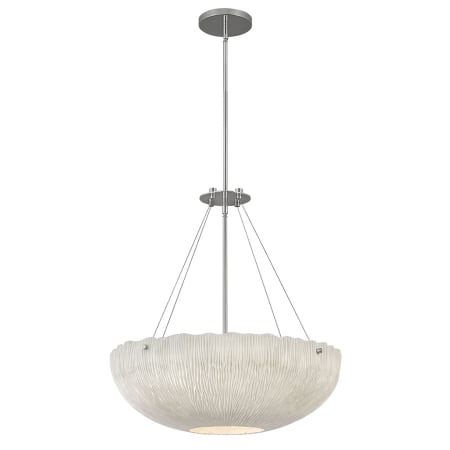 A large image of the Hinkley Lighting 43208 Shell White / Polished Nickel