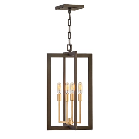 A large image of the Hinkley Lighting 4343 Metallic Matte Bronze / Deluxe Gold