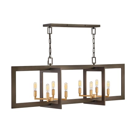 A large image of the Hinkley Lighting 4348 Metallic Matte Bronze / Deluxe Gold