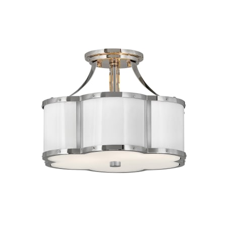 A large image of the Hinkley Lighting 4443 Polished Nickel