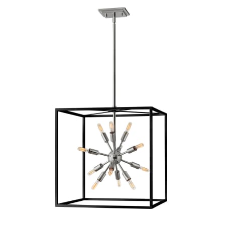 A large image of the Hinkley Lighting 46314 Black with Polished Nickel