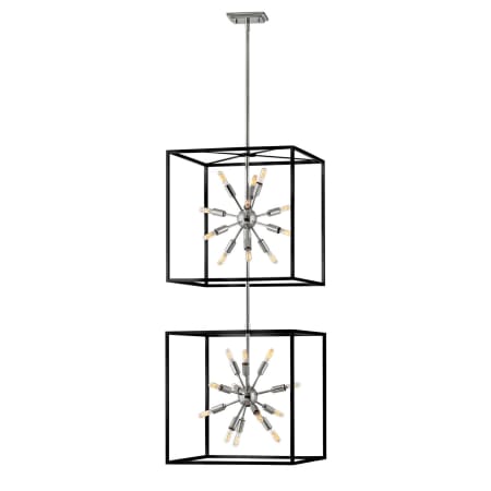 A large image of the Hinkley Lighting 46316 Black with Polished Nickel
