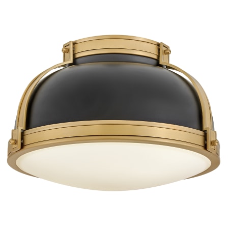 A large image of the Hinkley Lighting 46351 Black / Lacquered Brass