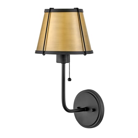 A large image of the Hinkley Lighting 4890 Black / Lacquered Dark Brass