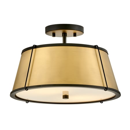 A large image of the Hinkley Lighting 4893 Black / Lacquered Dark Brass