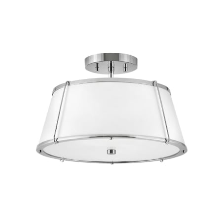 A large image of the Hinkley Lighting 4893 Polished Nickel