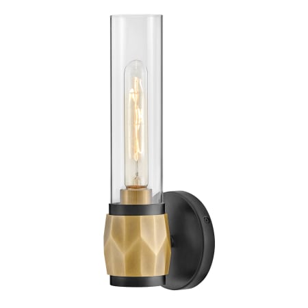 A large image of the Hinkley Lighting 57080 Black / Heritage Brass