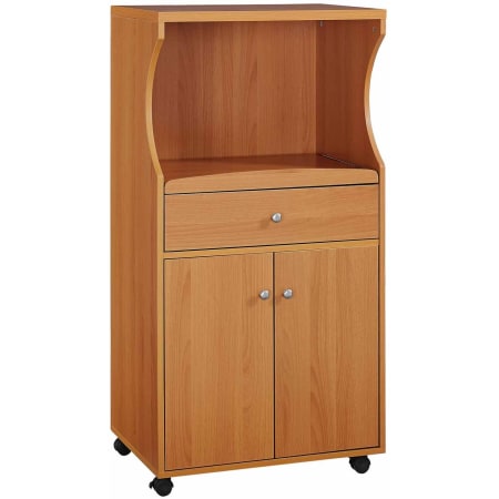 Home Source Carts Indoor Furniture Tif1010 24 Inch Wide Wood Microwave Cart With Caster Wheels