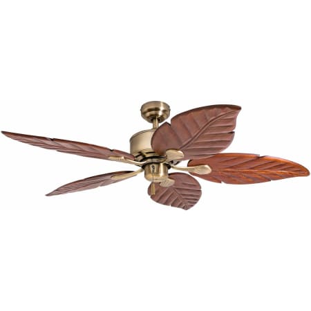 A large image of the Honeywell Ceiling Fans Willow View Aged Brass