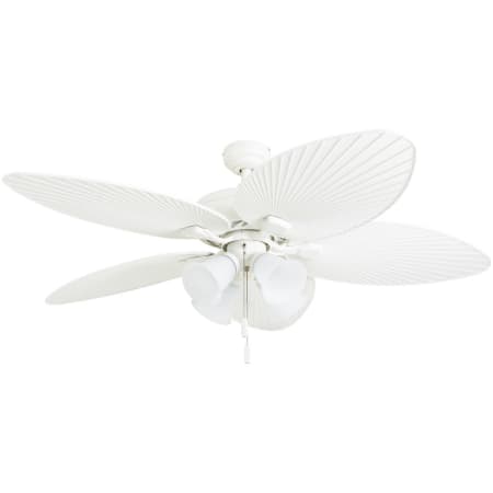 A large image of the Honeywell Ceiling Fans Palm Lake 4 Light White