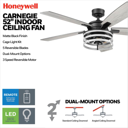 A large image of the Honeywell Ceiling Fans Carnegie Alternate Image