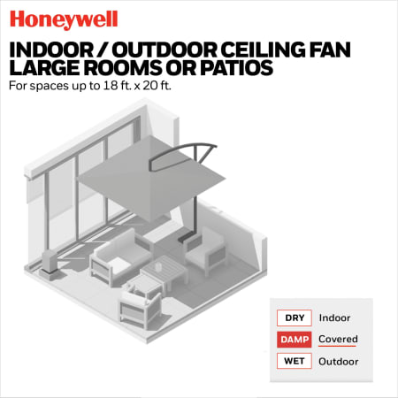 A large image of the Honeywell Ceiling Fans Lynton Alternate Image
