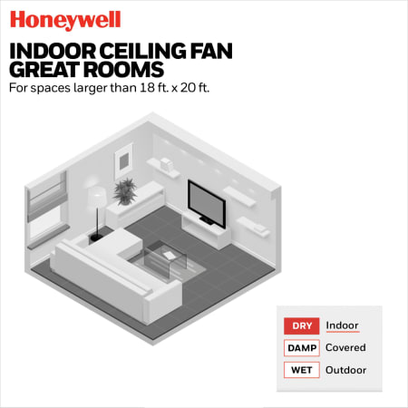 A large image of the Honeywell Ceiling Fans Talbert Alternate Image