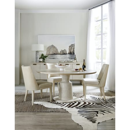 A large image of the Hooker Furniture 6120-75203-80 Cascade Round Dining Suite