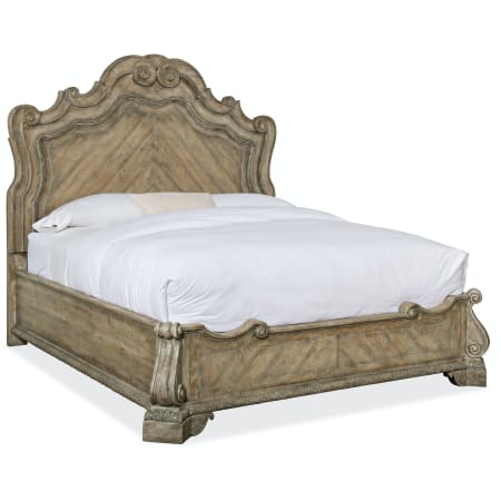 A large image of the Hooker Furniture 5878-90266-80 Castella Bed on White Background