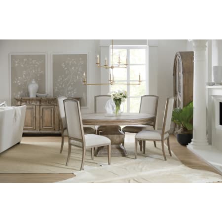 A large image of the Hooker Furniture 5878-75400-80-2PK Castella Dining Suite